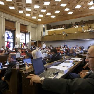 Une séance plénière du Conseil municipal de la Ville de Genève en juin 2016. (Photo d'illustration) [SALVATORE DI NOLFI]