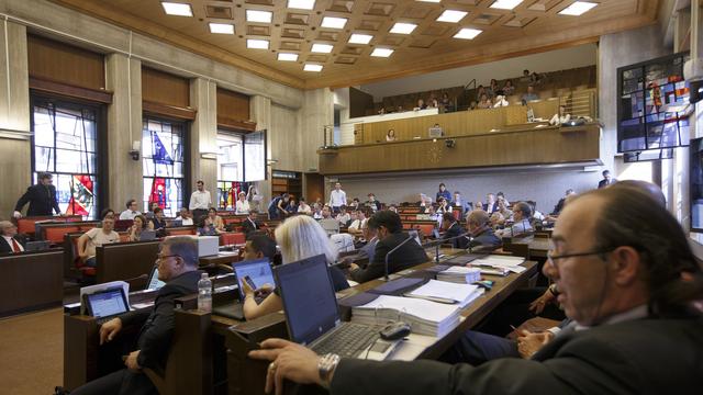 Une séance plénière du Conseil municipal de la Ville de Genève en juin 2016. (Photo d'illustration) [SALVATORE DI NOLFI]