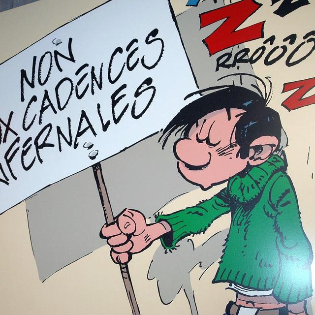 Gaston Lagaffe, lors d'une exposition à Bruxelles en 2007. [AFP - Jacques Collet]