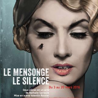 Affiche des pièces "Le mensonge" et "Le silence". [grutli.ch]