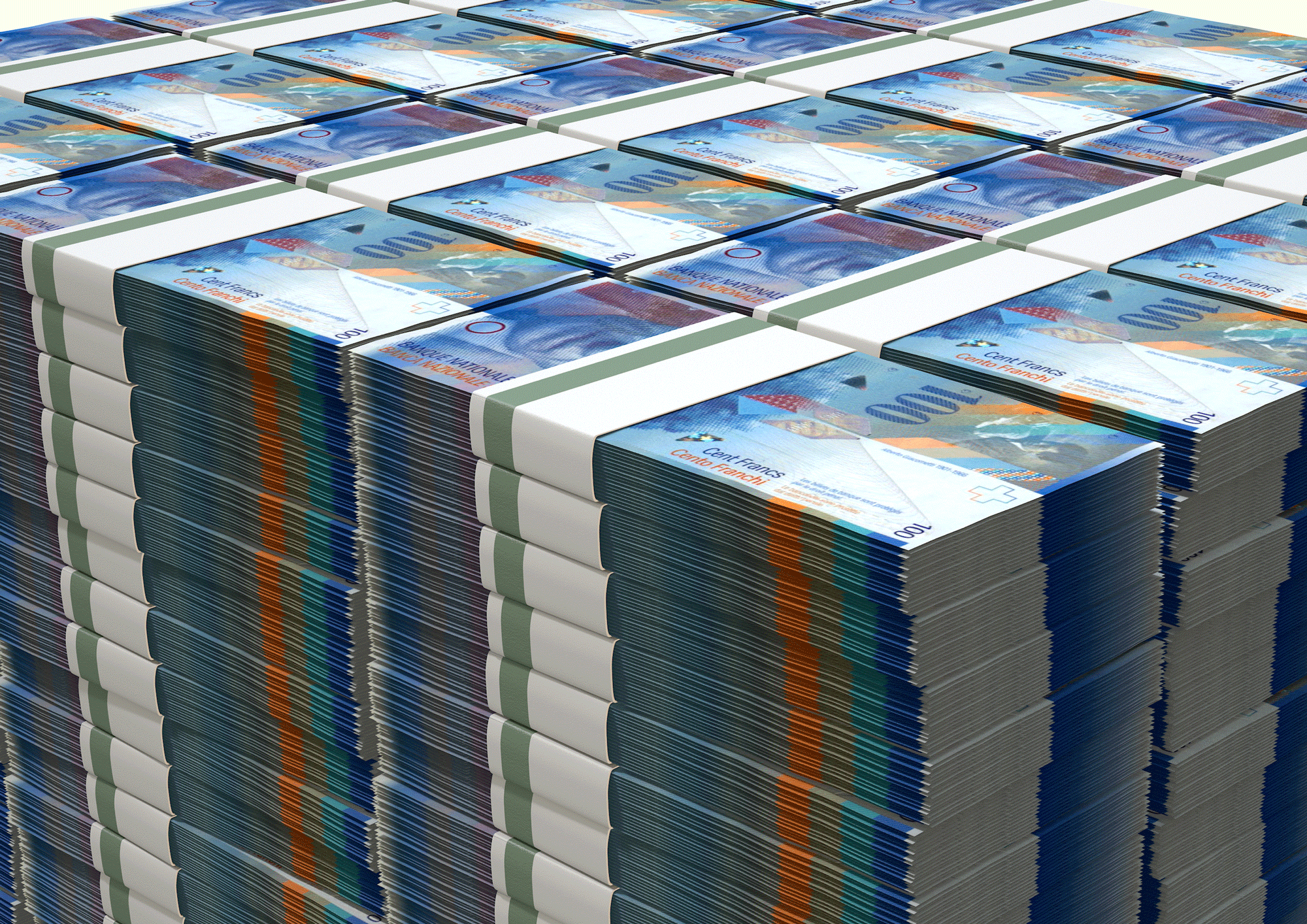 Quel est le volume d'un milliard de francs suisses? [Fotolia - alswart]