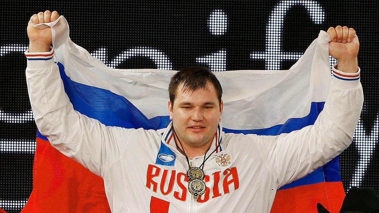 Aleksei Lovchev avait été champion du monde d'haltérophilie en 2015 mais avait perdu son titre. [Getty Images/AFP - Scott Halleran]