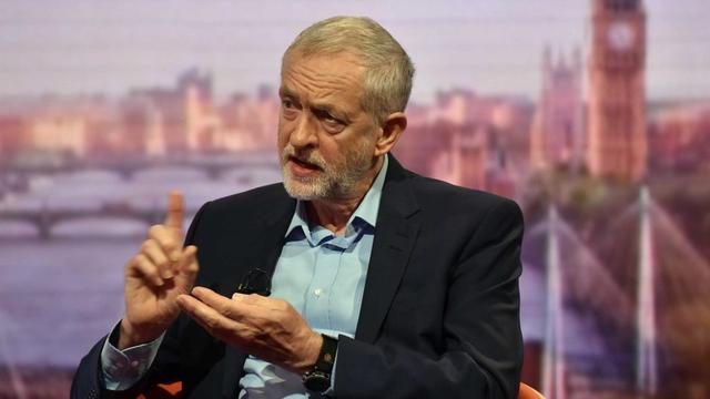 Jeremy Corbyn interviewé par Andrew Marr le 19 juin 2016. [BBC / EPA / Keystone - Jeff Overs]