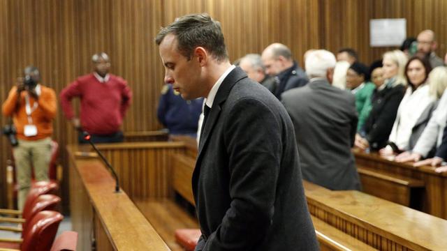 Oscar Pistorius lors de son procès. [Keystone - EPA/Marco Longari]