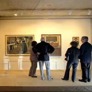 L'exposition "Edouard Vallet" à la Fondation Gianadda, Martigny, 2006. [Keystone - Olivier Maire]