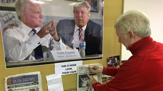 Le maire de Brook Park Tom Coyne, ancien démocrate, a apporté son soutien à Trump. [RTS - Jordan Davis]