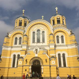 Eglise orthodoxe à Kiev. [Fabien Hunenberger]