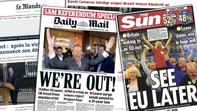 Tour d'horizon des gros titres et analyses de la presse suite au "Brexit"