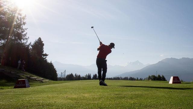 Deuxième journée de l’Européen Masters de Golf de Cran-Montana. [key - EPA/Olivier Maire]
