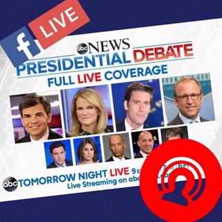 Image de promotion du premier débat présidentiel retransmis en direct sur Facebook. [ABC News]