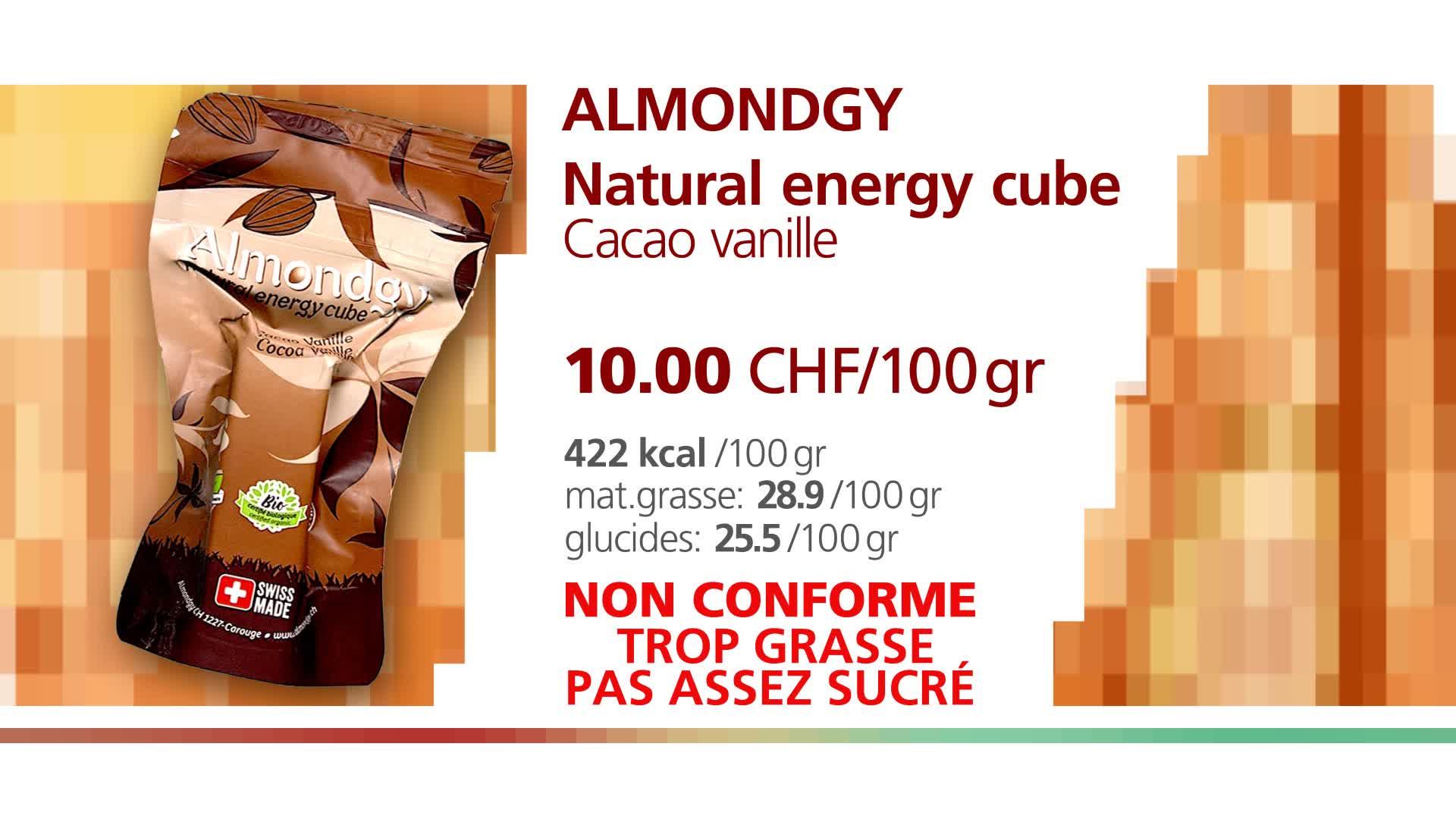 Almondgy natural energy cube.