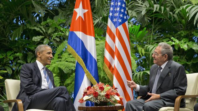 La question des droits de l'homme a été abordée entre Barack Obama et Raul Castro. [AP/Keystone - Pablo Martinez Monsivais]