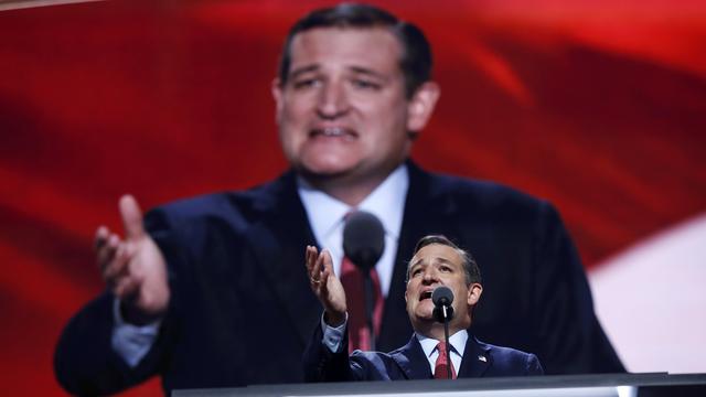 Le sénateur américain Ted Cruz, lors de la convention républicaine à Cleveland. [AP/Keystone - Carolyn Kaster]