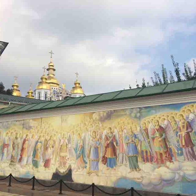 Monastère de Saint Michel à Kiev, rebâti il y a quelques années. [Fabien Hunenberger]