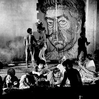 Scène d'un repas dans le film Satyricon de Federico Fellini (1969). [KEYSTONE - STR]