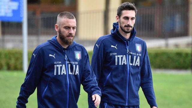 De Rossi (à gauche) sera finalement à disposition de Conte. [Maurizio Degl'Innoncenti]