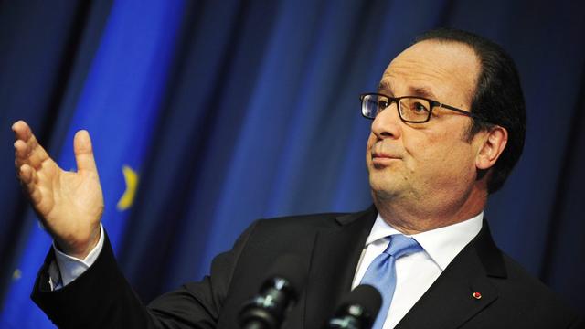 "Si je perds, j'arrête la politique", a confié François Hollande à deux journalistes. [EPA/Keystone - Aidan Crawley]