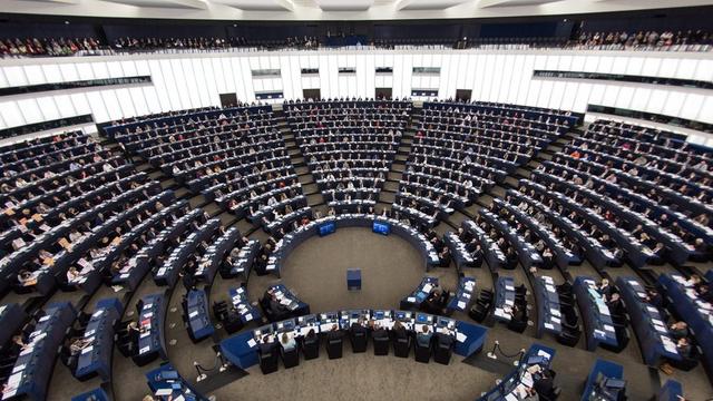 Le Parlement européen à Strasbourg, le 26 octobre 2016. [Keystone - PATRICK SEEGER]