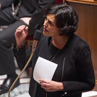 La ministre du Travail Myriam El Khomri s'est emportée contre les députés socialistes "frondeurs". [EPA/Keystone - Jeremy Lempin]
