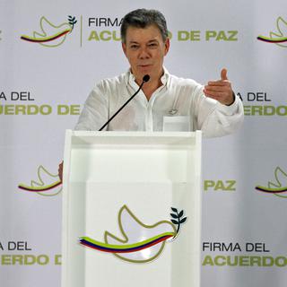 Le président colombien Juan Manuel Santos veut relancer l'économie du pays. [Reuters - John Vizcaino]