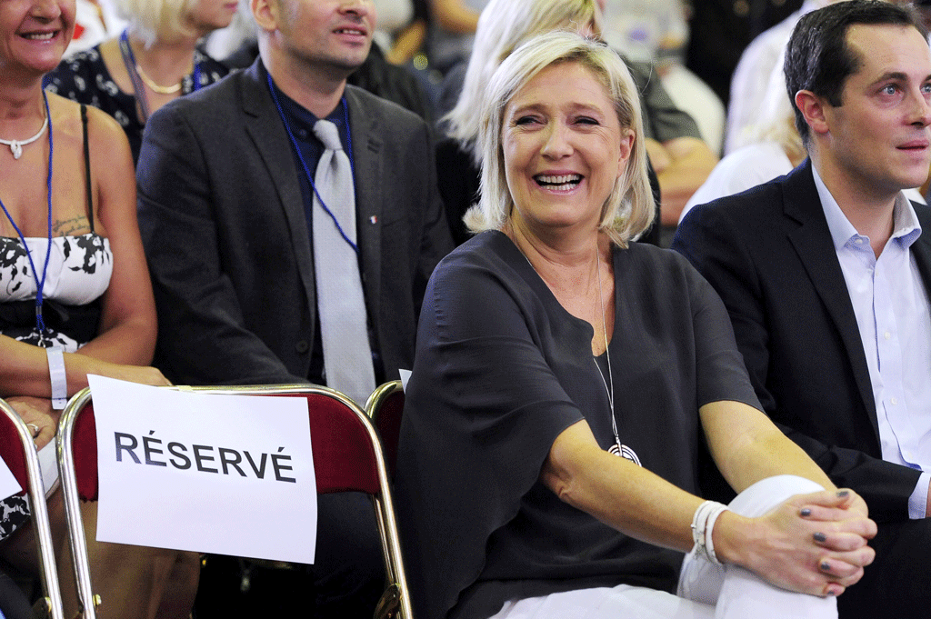 "La France apaisée" sera le slogan de campagne de Marine Le Pen en 2017. [AFP - Franck Pennant]