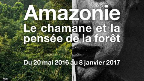 Affiche de l'exposition "Amazonie. Le chaman et la pensée de la forêt". [MEG]