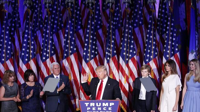 Le premier discours de Donald Trump après l'annonce de son élection à la présidence des Etats-Unis.