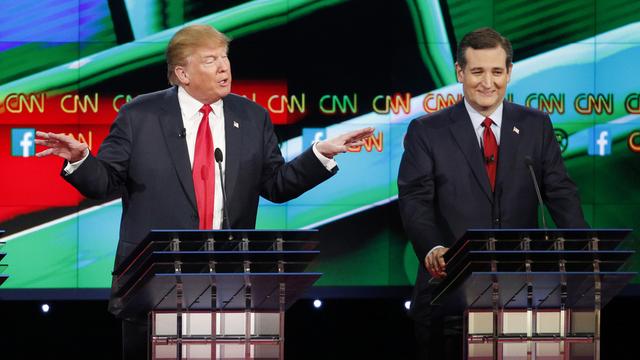 Donald Trump et Ted Cruz. [AP/Keystone - John Locher]