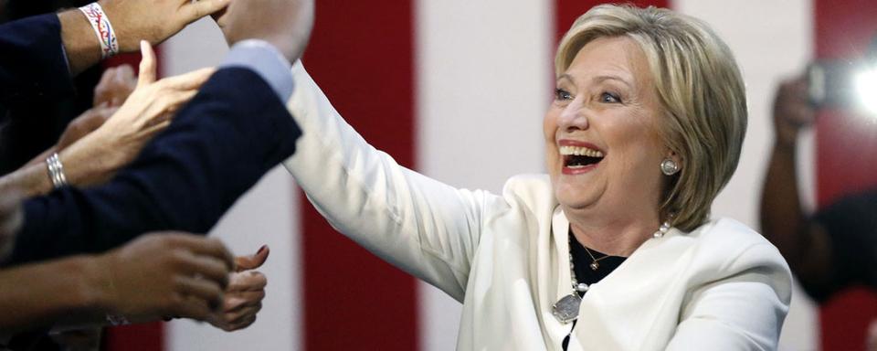 Hillary Clinton cruse l'écart face à Bernie Sanders. [AP/Keystone - Gerald Herbert]