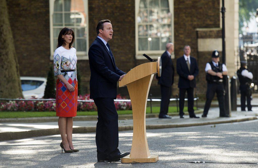 David Cameron annonce son intention de démissionner. [KEYSTONE - EPA/Will Oliver]