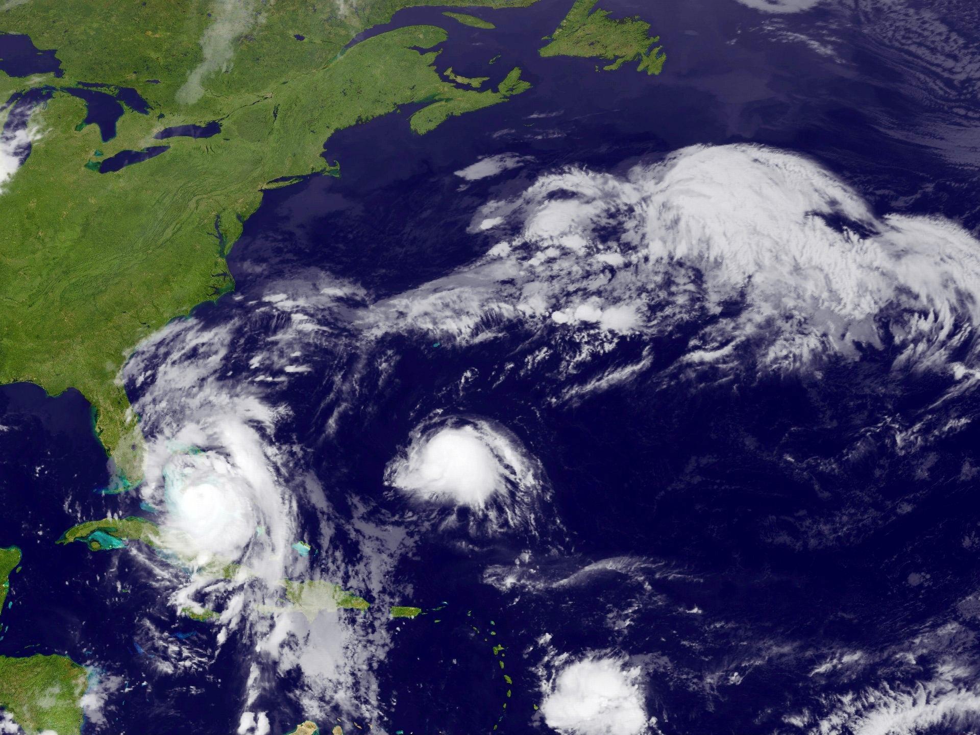 Une image satellite de Matthew s'approchant des côtes américaines. [Reuters - NOAA]
