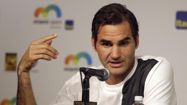 Après 75 jours sans tennis, Roger Federer effectue son retour à la compétition à Monte-Carlo. [Keystone - Lynne Sladky]