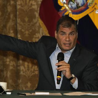 Le président équatorien Rafael Correa. [AFP - Rodrigo Buendia]