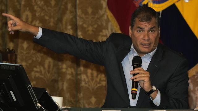 Le président équatorien Rafael Correa. [AFP - Rodrigo Buendia]