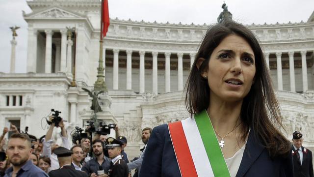 La nouvelle maire de Rome Virginia Raggi. [AP/Keystone - Gregorio Borgia]