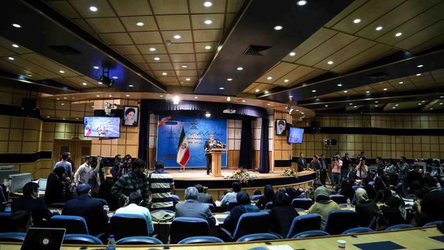 Conférence de presse sur le taux de participation aux élections, le 29 février à Téhéran. [Fatemeh Bahrami]