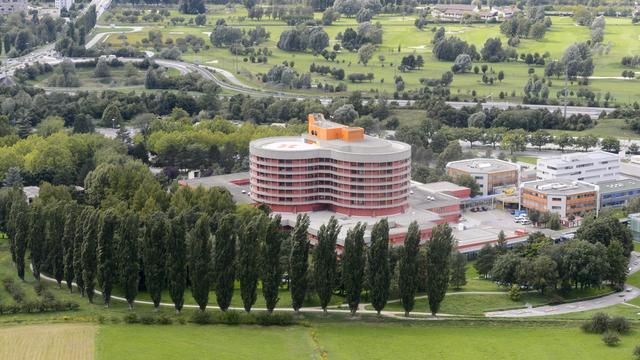 Vue de l'Hôpital de Sion. [Keystone - Laurent Gilliéron]