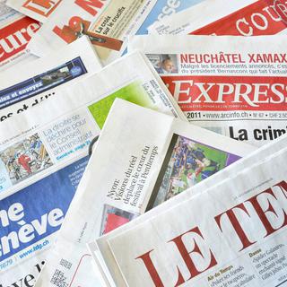 Les éditeurs ont-ils une vraie volonté de maintenir une presse forte en Suisse romande? [Keystone - Dominic Favre]