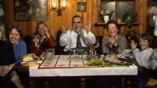 Joie à l'annonce de la victoire de François Mitterrand, 1981.