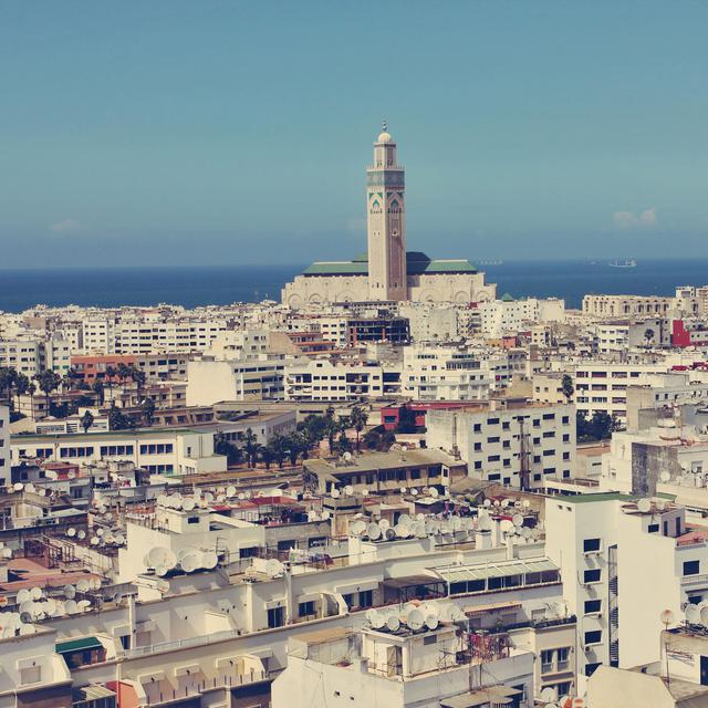 Casablanca et la mosquée Hassan II. [Fotolia - hnoversa]
