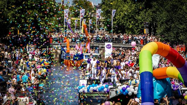 La Gay pride à Amsterdam le 6 août 2016. [EPA/Keystone - Remko De Waal]