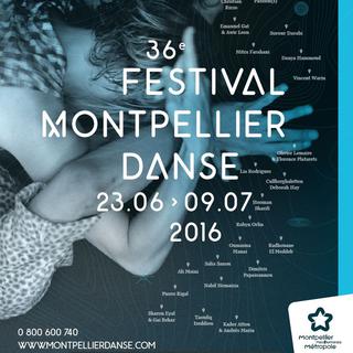 Affiche du festival Montpellier Danse. [montpellierdanse.com]
