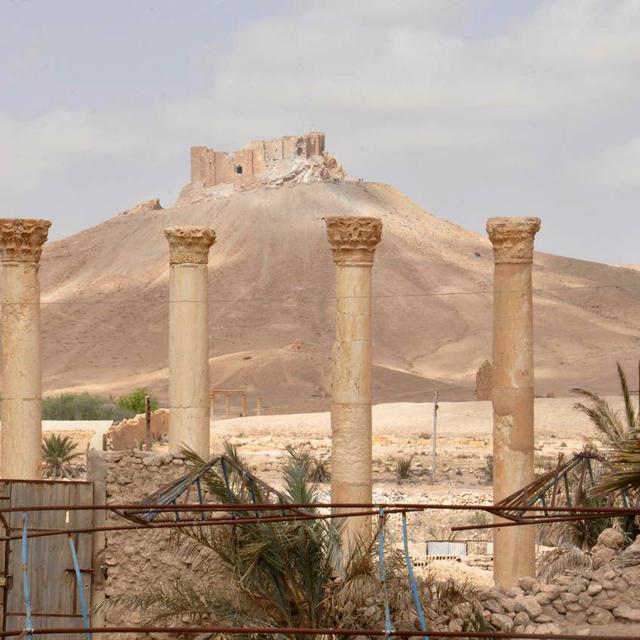 Les images de la citadelle de Palmyre libérée, fournies par l'Agence arabe syrienne (SANA). [SANA, Handout via Reuters]