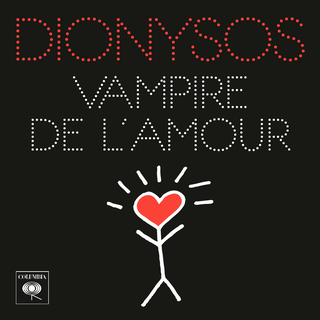 Pochette du titre de Dionysos "Vampire de l'amour" [Columbia]