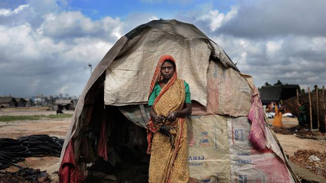 Réfugiée climatique à Dhaka, au Bangladesh [Munir uz Zaman]