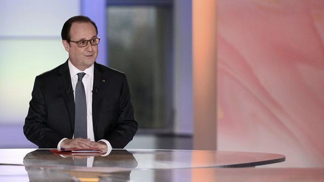 François Hollande jeudi soir lors de l'émission de France 2. [Pool/AFP - Stéphane de Sakutin]