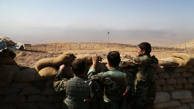 Les peshmergas sont aux premières loges pour reprendre la ville de Mossoul. [Anadolu Agency/AFP - Yunus Keles]