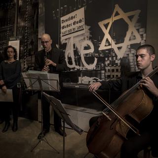 Les musiciens ont donné un concert au musée Yad Vashem dédié aux victimes de la shoah. [AP/Keystone - Tsafrir Abayov]