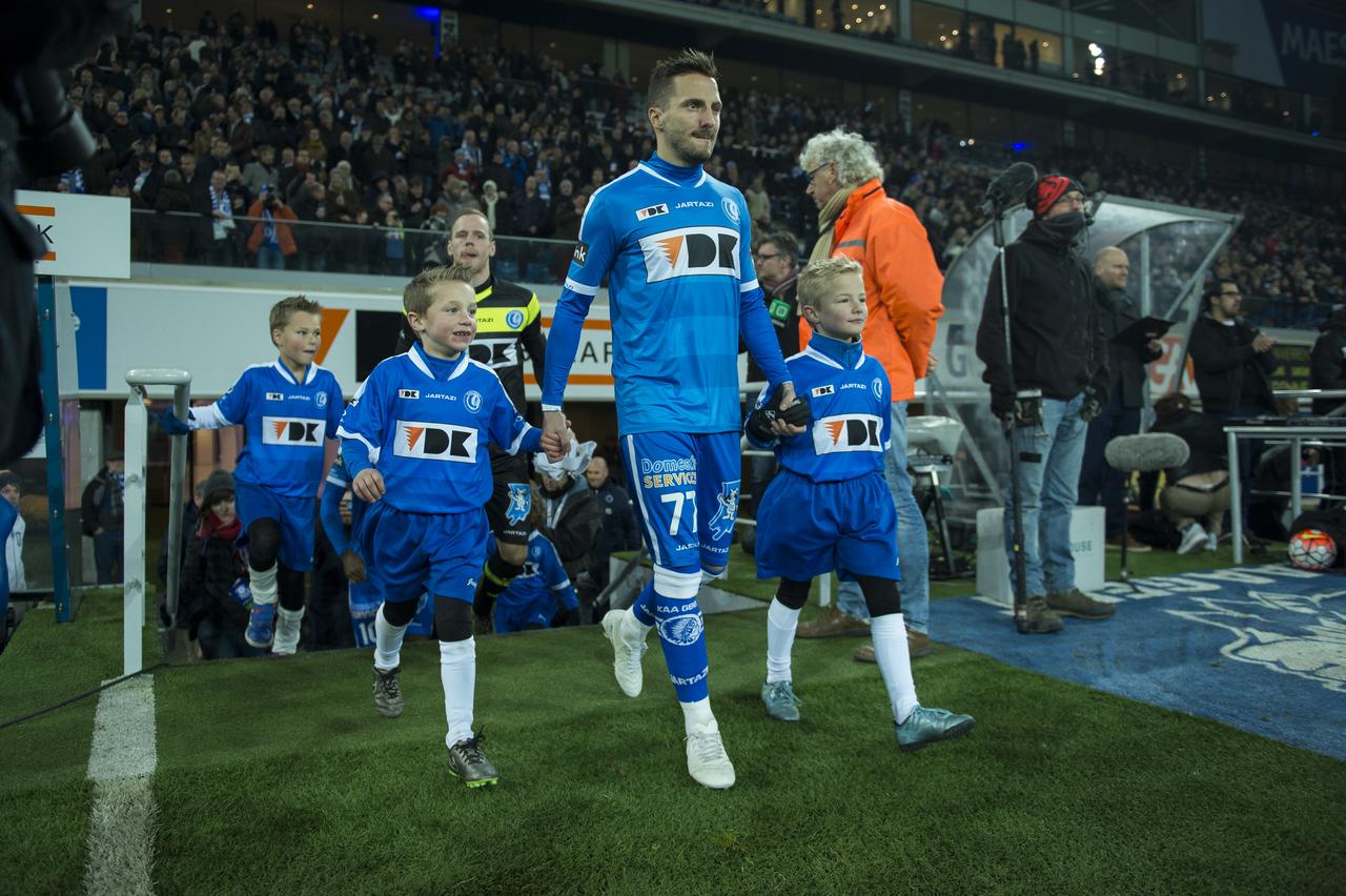 Le no77 des "Buffalos" n'a pas manqué de souligner l'engouement du public pour le football dans le plat pays. [BELGA/AFP - Jasper Jacobs]