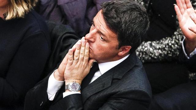 Le Premier ministre italien Matteo Renzi a promis de démissionner si le "non" aux réformes constitutionnelles l'emporte lors du référendum. [Giuseppe Lami]